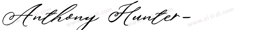 Anthony Hunter字体转换